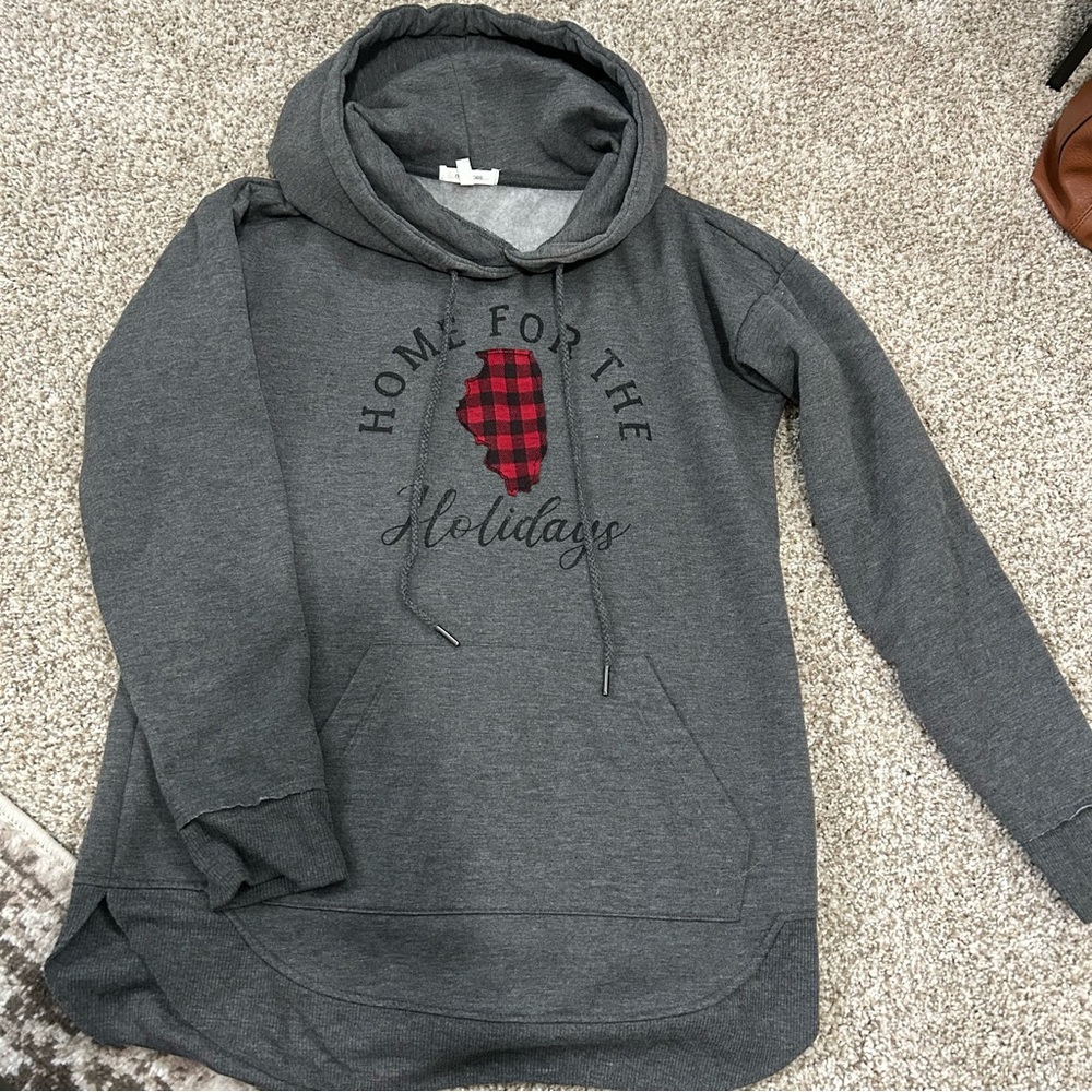 Woman’s Illinois Home Grey Sweatshirt